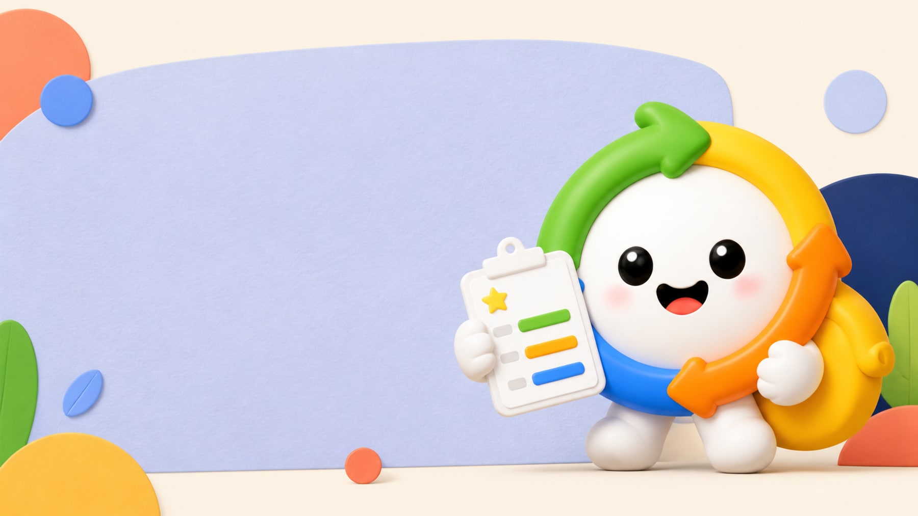 KidEat mascot reviewing a gentle daily food report on a clipboard